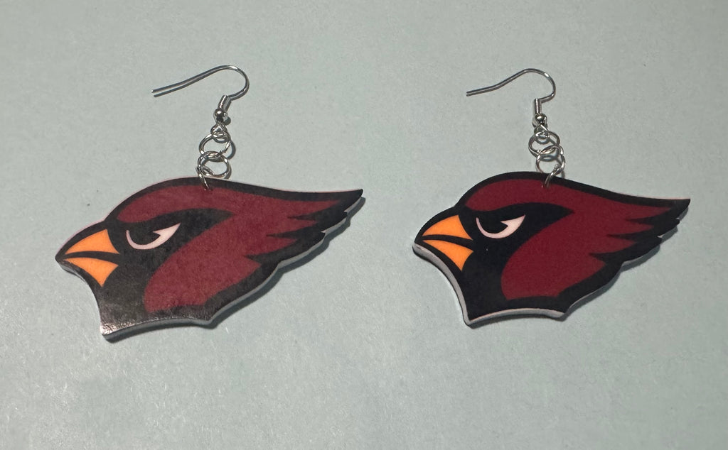 Cardinal Earrings