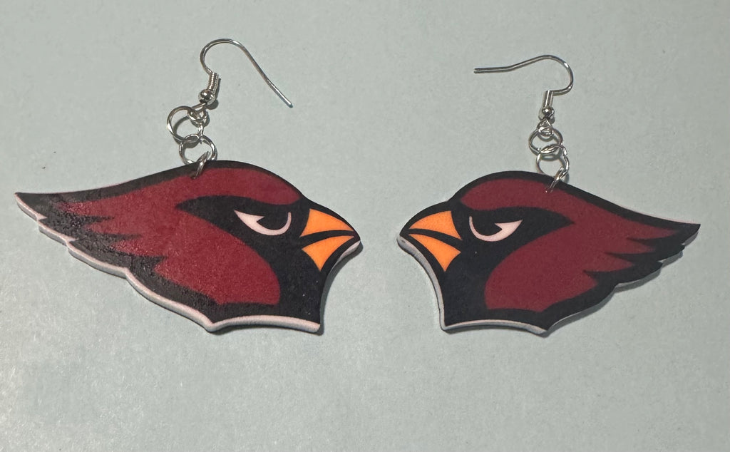 Cardinal Earrings