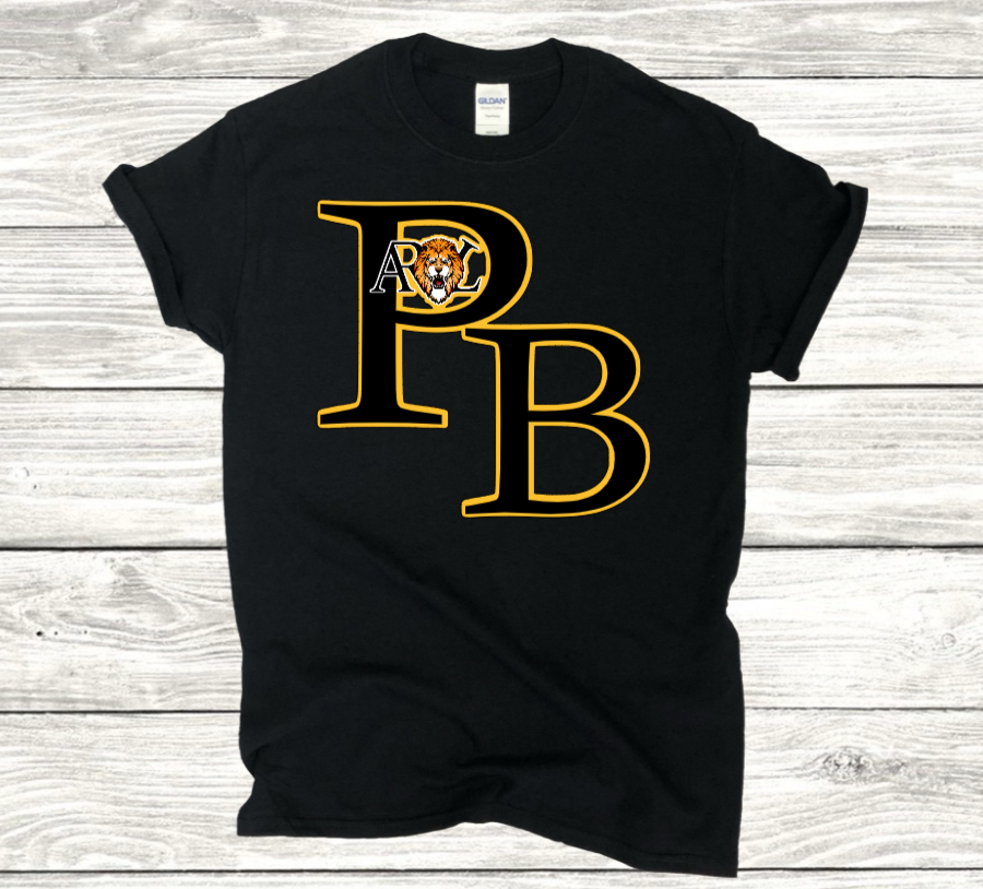 PB-ARL logo t-shirts-Gold outline