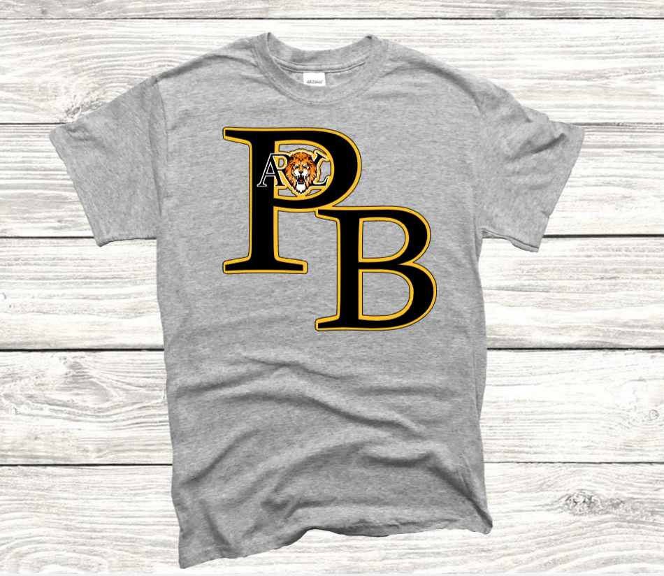 PB-ARL logo t-shirts-Gold outline