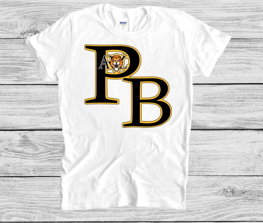 PB-ARL logo t-shirts-Gold outline
