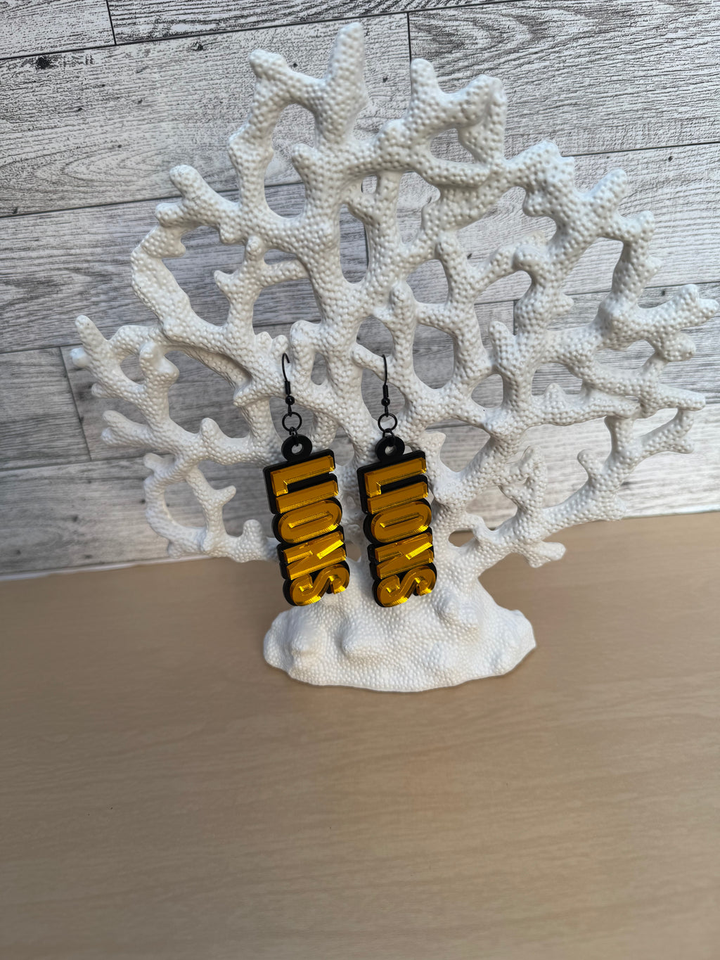 Mirrored Gold LIONS earrings